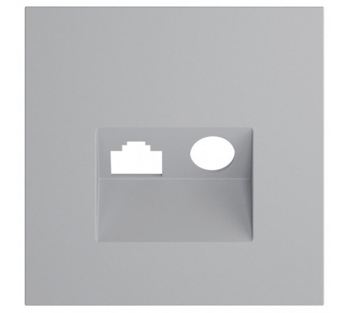 Накладка для ТВ-розетки и RJ-11 или RJ-45 Voltum S70 VLS002716
