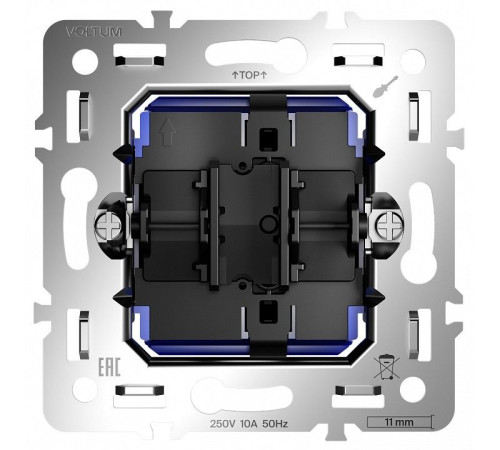 Механизм выключателя одноклавишного Voltum S70 VLS0101M