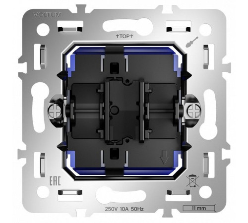 Механизм выключателя одноклавишного Voltum S70 VLS0106M