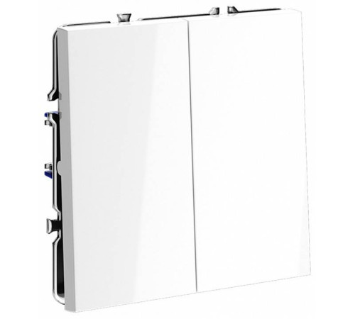 Выключатель двухклавишный без рамки Voltum S70 VLS020101