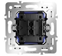 Механизм выключателя двухклавишного Voltum S70 VLS0201M
