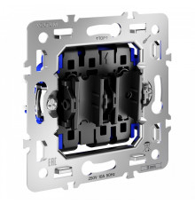 Механизм выключателя проходного двухклавишного Voltum S70 VLS0203M