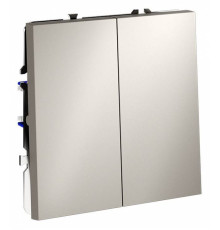 Выключатель двухклавишный без рамки Voltum S70 VLS020603