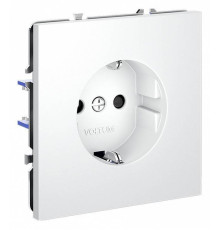 Розетка с заземлением и со шторкой, без рамки Voltum S70 VLS040202