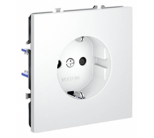 Розетка с заземлением и со шторкой, без рамки Voltum S70 VLS040202