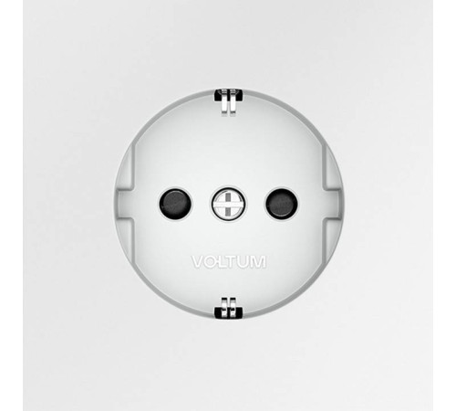 Розетка с заземлением и со шторкой, без рамки Voltum S70 VLS040202