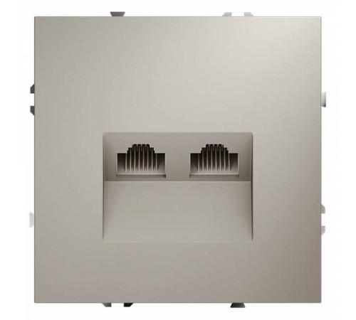 Розетка двойная Ethernet RJ-45 без рамки Voltum S70 VLS060203