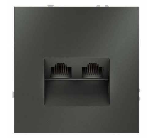 Розетка двойная Ethernet RJ-45 без рамки Voltum S70 VLS060206