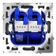 Розетка двойная Ethernet RJ-45 без рамки Voltum S70 VLS060206