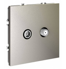 ТВ-розетка и SAT-розетка оконечная без рамки Voltum S70 VLS060404