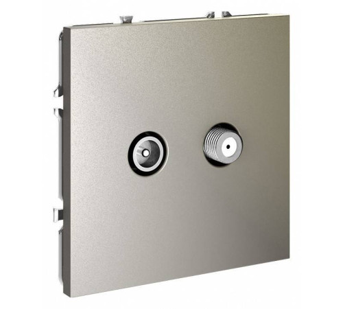 ТВ-розетка и SAT-розетка оконечная без рамки Voltum S70 VLS060404