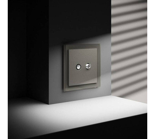 ТВ-розетка и SAT-розетка оконечная без рамки Voltum S70 VLS060404