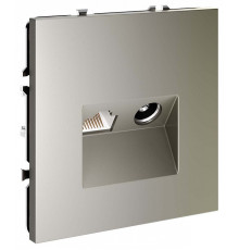 ТВ-розетка и розетка Ethernet RJ-45 без рамки Voltum S70 VLS060704