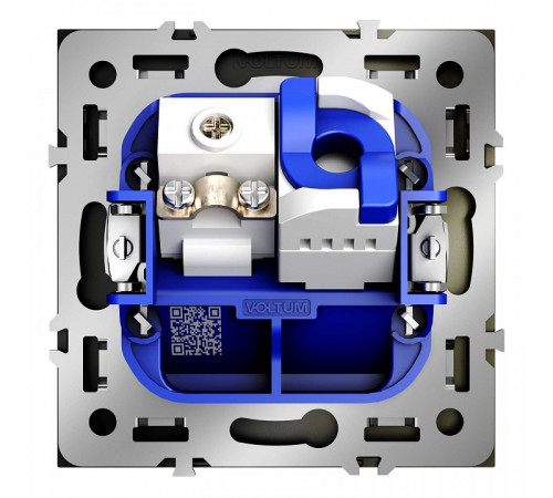 ТВ-розетка и розетка Ethernet RJ-45 без рамки Voltum S70 VLS060704