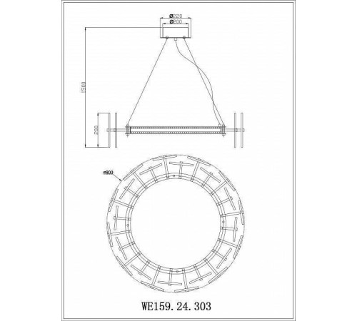 Подвесной светильник Wertmark Nicola WE159.24.303