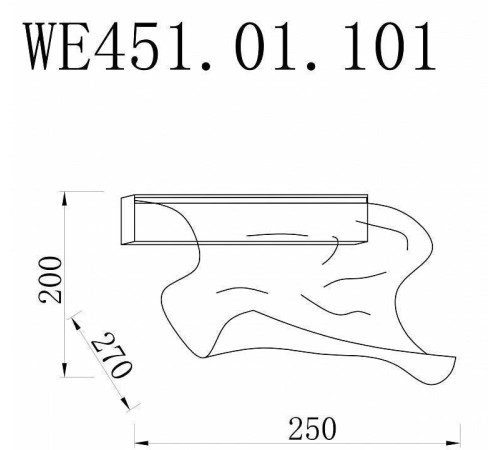 Накладной светильник Wertmark Hanna WE451.01.101