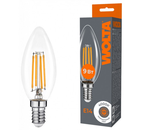 Лампа светодиодная Wolta WF-C35-9W4KE14