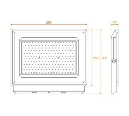 Настенно-потолочный прожектор Wolta WFL-200W WFL-200W/06