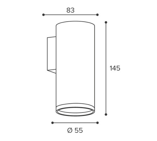 Накладной светильник Wolta AQUA WSL-GU10/W14W