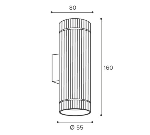 Накладной светильник Wolta NIMB WSL-GU10/W18BG-2