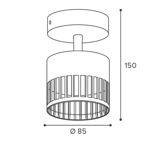 Накладной светильник Wolta PORTA WSL-GX53/19B-1