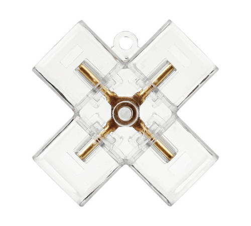 Соединитель угловой X-образный для модульных светильников Wolta WTB-WBT-X-01