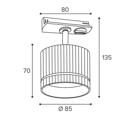 Светильник на штанге Wolta NIMB WTL-GX53/18WG