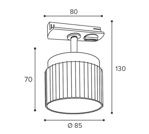 Светильник на штанге Wolta MUSE WTL-GX53/19BG