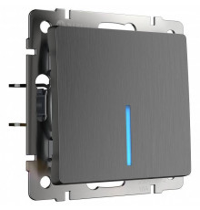 Выключатель одноклавишный с подсветкой без рамки Werkel W111 8 W1110104