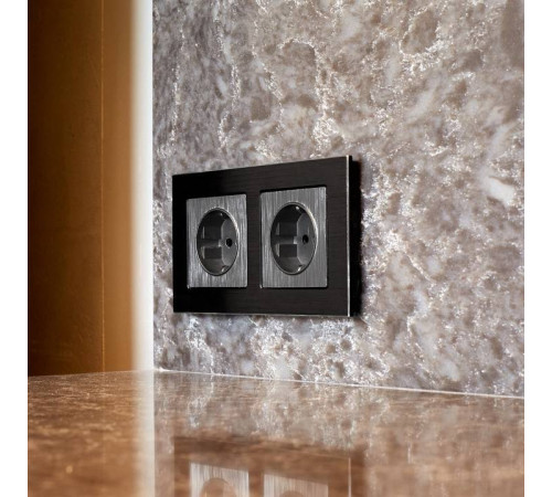 Рамка на 2 поста Werkel Aluminium W0021708