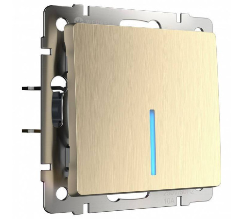 Выключатель одноклавишный с подсветкой без рамки Werkel W111 2 W1110110