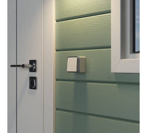 Выключатель одноклавишный влагозащищенный Werkel Gallant (слоновая кость) W5010203