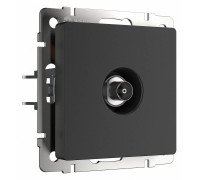 ТВ-розетка оконечная без рамки Werkel черный матовый W1183008