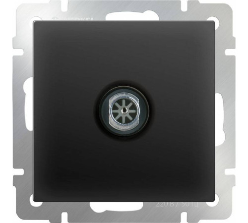ТВ-розетка оконечная без рамки Werkel черный матовый W1183008