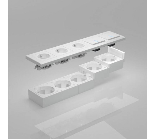 Короб накладной для розетки Werkel белый W8000001