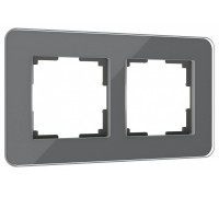 Рамка на 2 поста Werkel Elite (графит, стекло) W0022440