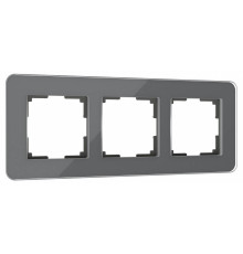 Рамка на 3 поста Werkel Elite (графит, стекло) W0032440