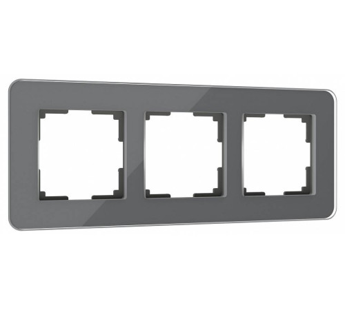 Рамка на 3 поста Werkel Elite (графит, стекло) W0032440