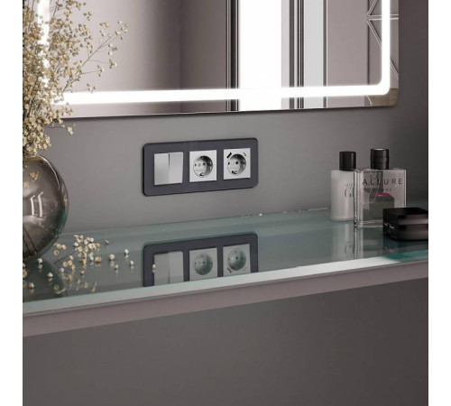 Рамка на 3 поста Werkel Elite (графит, стекло) W0032440