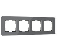 Рамка на 4 поста Werkel Elite (графит, стекло) W0042440