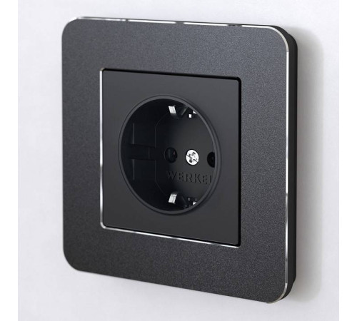 Рамка на 1 пост Werkel Platinum черный W0012608