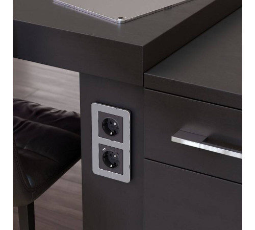 Рамка на 2 поста Werkel Platinum алюминий W0022606