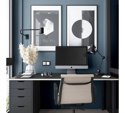 Рамка на 2 поста Werkel Platinum черный W0022608