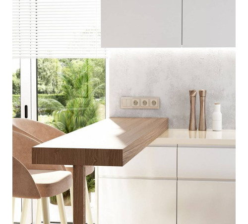 Рамка на 4 поста Werkel Acrylic айвори a062134