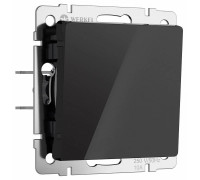 Выключатель одноклавишный без рамки Werkel Черный акрил W1110048