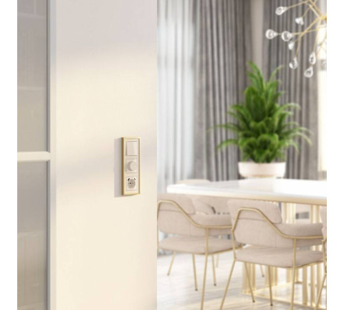 Диммер без рамки Werkel Айвори акрил W1142043