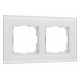 Рамка на 2 поста Werkel Senso белый soft-touch W0023101