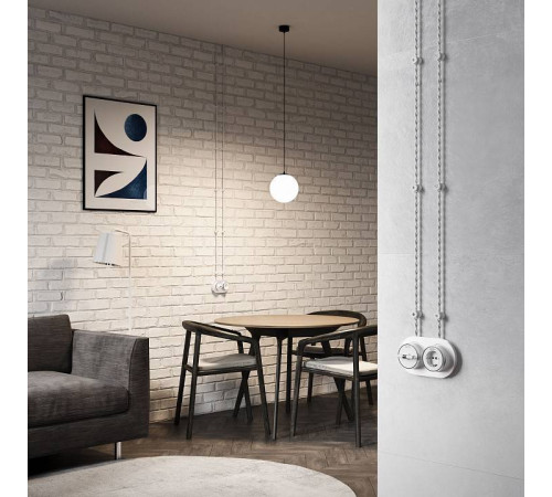 Изолятор керамический Werkel Vintage белый матовый W6433401