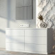 Рамка на 5 постов Werkel Slab белый софт W0052961