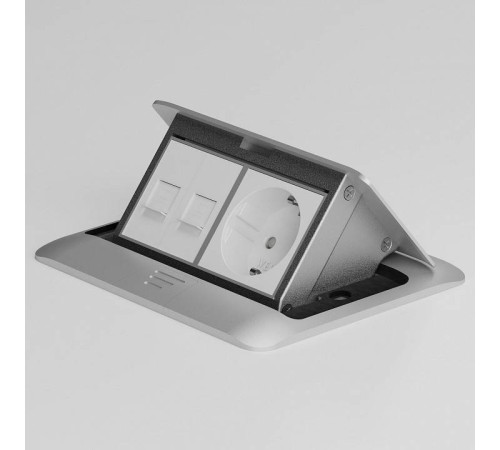 Выдвижной блок для розеток Werkel серебряный a069366